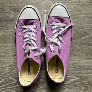Purple converse sneakers